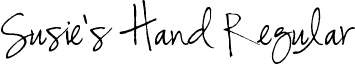 Susie's Hand Regular font - susie.ttf