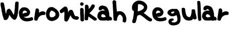 Weronikah Regular font - weronikah.ttf