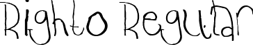 Righto Regular font - ji-pataca.ttf