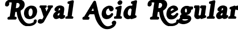 Royal Acid Regular font - Royalacid.ttf