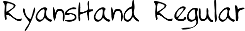 RyansHand Regular font - ryanshandregular.ttf