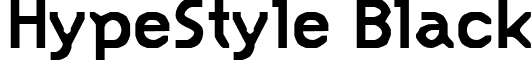 HypeStyle Black font - HypeStyle Black.ttf