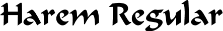 Harem Regular font - haremregular.ttf