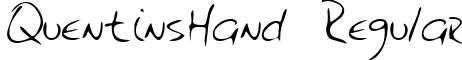 QuentinsHand Regular font - handwriting-markerquentinshand-regular.ttf