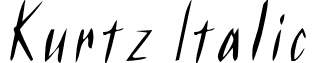 Kurtz Italic font - kurtzitalic.ttf