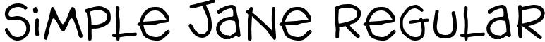 Simple Jane Regular font - simplejane.ttf