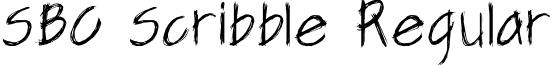 SBC Scribble Regular font - sbcscribble.ttf