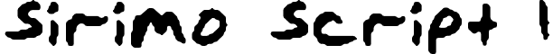Sirimo Script 1 font - sirimoscript1.ttf