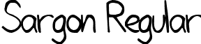 Sargon Regular font - sargonregularttnorm.ttf