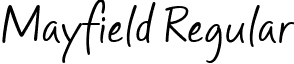 Mayfield Regular font - mayfield.ttf