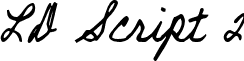 LD Script 2 font - ldscript2.ttf