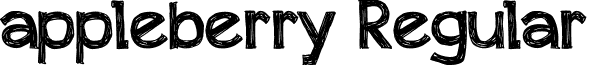 appleberry Regular font - appleberry_with_cyrillic.ttf