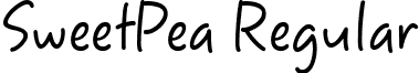 SweetPea Regular font - sweetpearegular.ttf