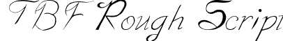 TBF Rough Script font - tbfroughscript.ttf