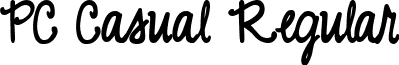 PC Casual Regular font - pccasual.ttf