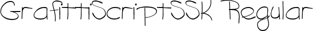 GrafittiScriptSSK Regular font - grafittiscriptssk.ttf