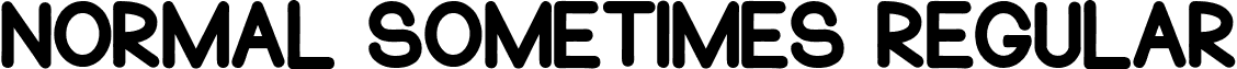 Normal Sometimes Regular font - NormalSometimes-Regular.otf