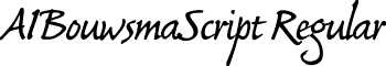 AIBouwsmaScript Regular font - aibouwsmascript.ttf