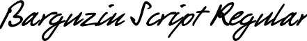 Barguzin Script Regular font - barguzinscript.ttf