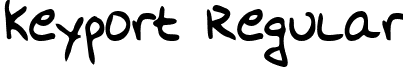 Keyport Regular font - keyport_.ttf