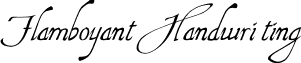 Flamboyant Handwri ting font - flamboyanthandwriting.ttf