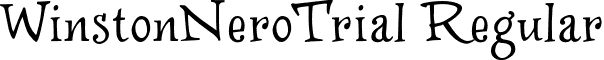 WinstonNeroTrial Regular font - WINSTN_T.otf