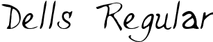 Dells Regular font - dells___.ttf