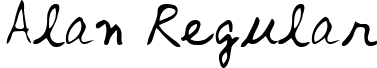 Alan Regular font - alan____.ttf