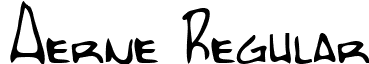 Aerne Regular font - aerne___.ttf