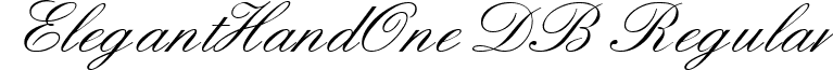 ElegantHandOne DB Regular font - eleganthandone-regulardb.ttf