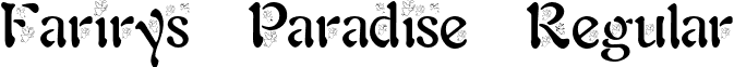 Farirys Paradise Regular font - ji-endows.ttf