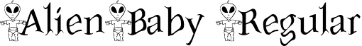 AlienBaby Regular font - alienbaby.ttf