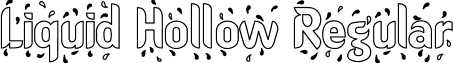 Liquid Hollow Regular font - liquid_h.ttf