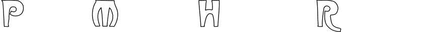 ParisMetro Hollow Regular font - parisme4.ttf
