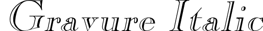 Gravure Italic font - gravureitalic.ttf