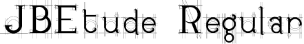 JBEtude Regular font - JBEtude-Regular.ttf