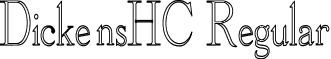 DickensHC Regular font - dickenshc.ttf