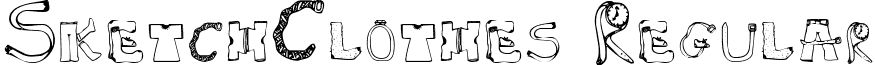 SketchClothes Regular font - sketchclothes.ttf