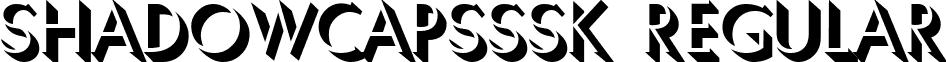 ShadowCapsSSK Regular font - shadowcapssskregular.ttf