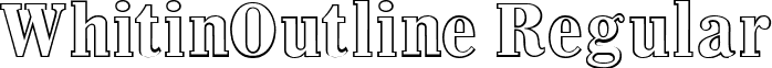 WhitinOutline Regular font - whitinoutline-regular.ttf