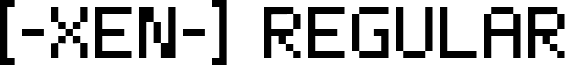 [-XEN-] Regular font - xen3.ttf