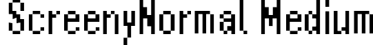 ScreenyNormal Medium font - screenynormal.ttf