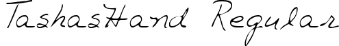 TashasHand Regular font - handwriting-markertashashand-regular.ttf