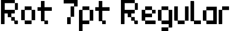 Rot 7pt Regular font - rot7pt.ttf