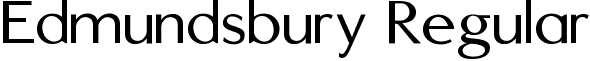 Edmundsbury Regular font - Edmundsbury Sans Regular.ttf