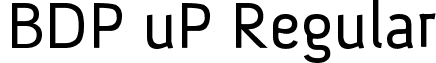 BDP uP Regular font - BDP_uP.ttf