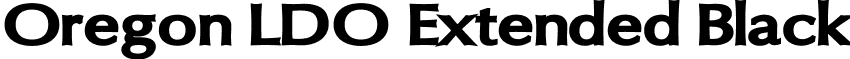Oregon LDO Extended Black font - Oregon_LDO_Extended_Black.ttf