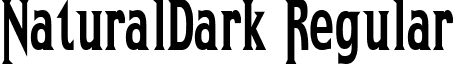 NaturalDark Regular font - naturaldark.ttf