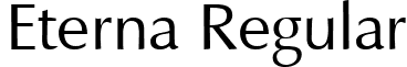 Eterna Regular font - etaswfte.ttf