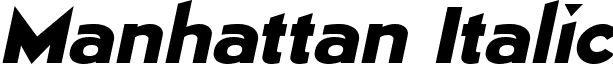 Manhattan Italic font - manhattanitalic.ttf